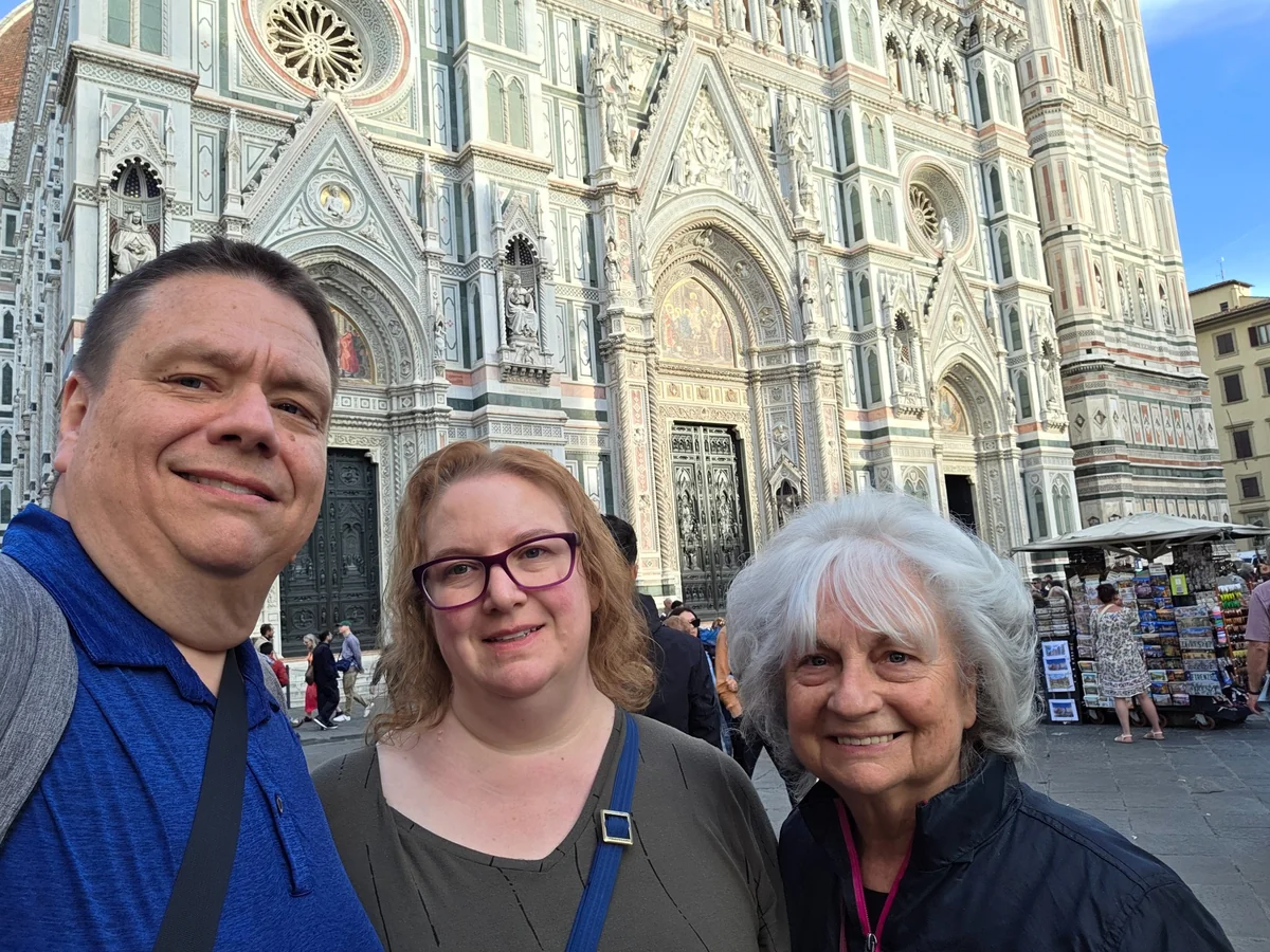 Shawn, Reagan and Diann while traveling in Florence, Italy